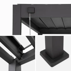 Louvered pergola aluminium 4 x 3m