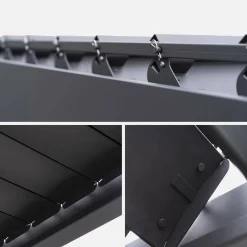 Louvered pergola aluminium 4 x 3m