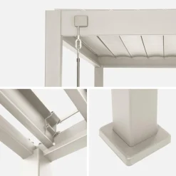 Louvered pergola aluminium 4 x 3m