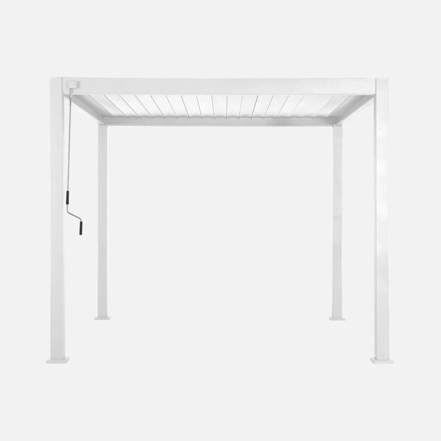 Louvered pergola aluminium 3 x 3m V2