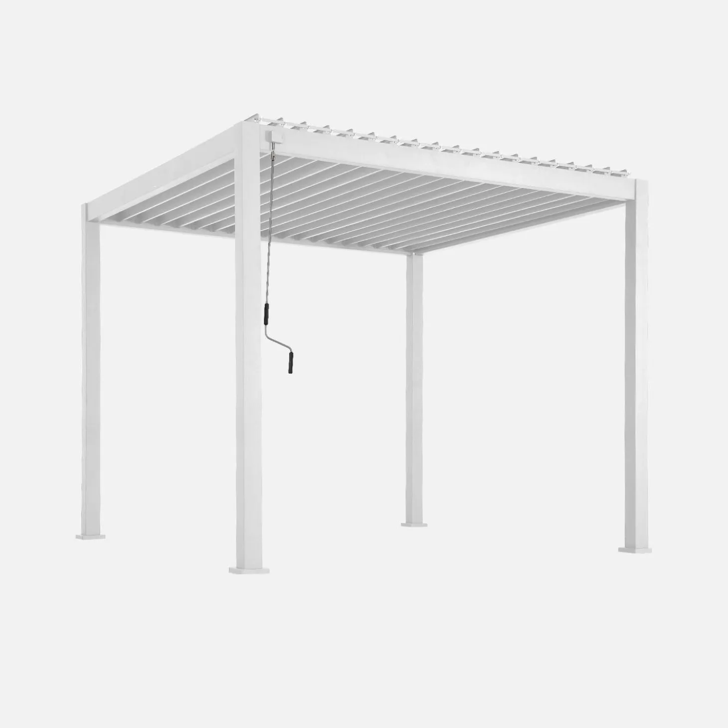Louvered pergola aluminium 3 x 3m V2