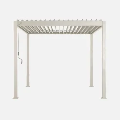 Louvered pergola aluminium 3 x 3m V2