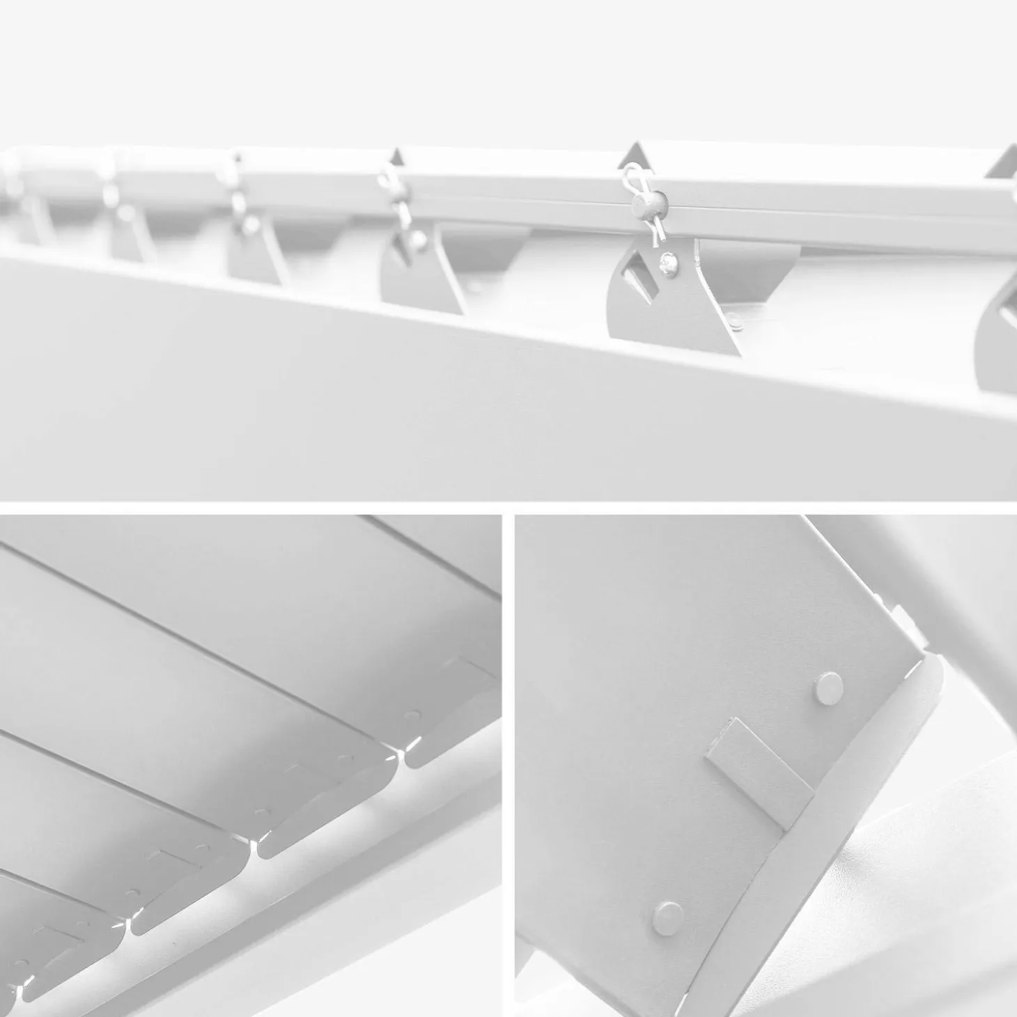 Louvered pergola aluminium 6 x 3m and 4 3m blinds