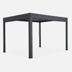 Louvered pergola aluminium 4 x 3m and 3m blind