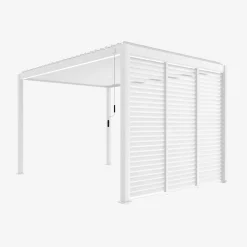 Louvered pergola aluminium 4 x 3m and 3 100cm louver panels