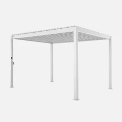 Louvered pergola aluminium 4 x 3m with 2 3m blinds and a 4m blind