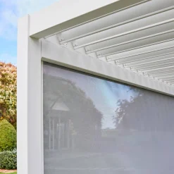 Louvered pergola aluminium 4 x 3m and a 4m blind