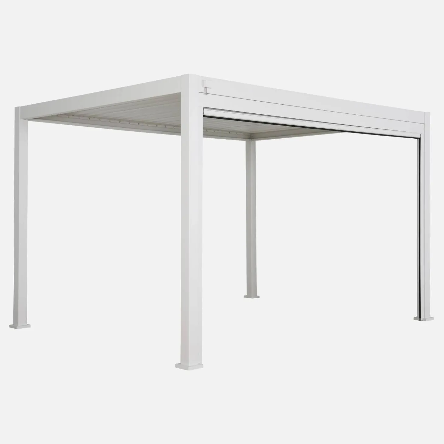 Louvered pergola aluminium 4 x 3m and a 4m blind