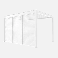Louvered pergola aluminium 4 x 3m and 3 130cm louver panels
