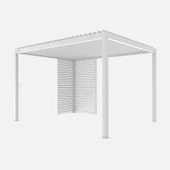 Louvered pergola Triomphe 3x4m + louvers 100cm + louvers 130cm