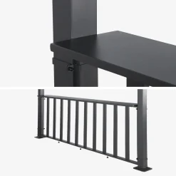 Louvered pergola 4x3m and 3m narrow counter