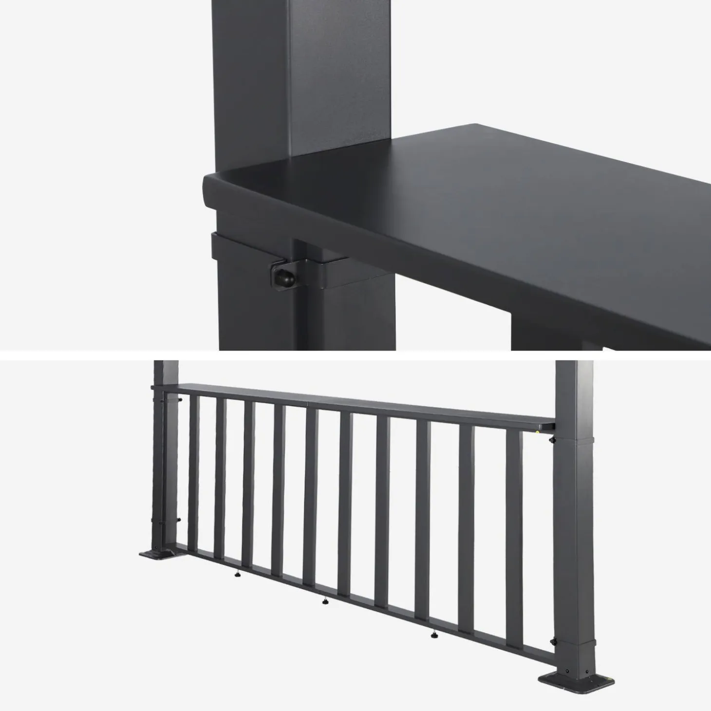 Louvered pergola 4x3m and 3m narrow counter