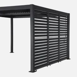 Louvered pergola 4x3m + 3 100cm louver panels