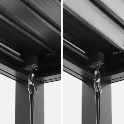 Louvered pergola 4x3m + 3 100cm louver panels