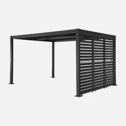 Louvered pergola 4x3m + 3 100cm louver panels