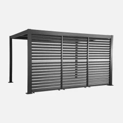 Louvered pergola 4x3m + 3 130cm louver panels