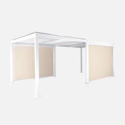 Louvered pergola 6 x 3m + 2 3m blinds