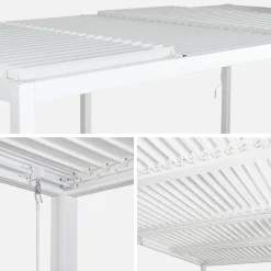 Louvered pergola 6 x 3m + 4 3m blinds