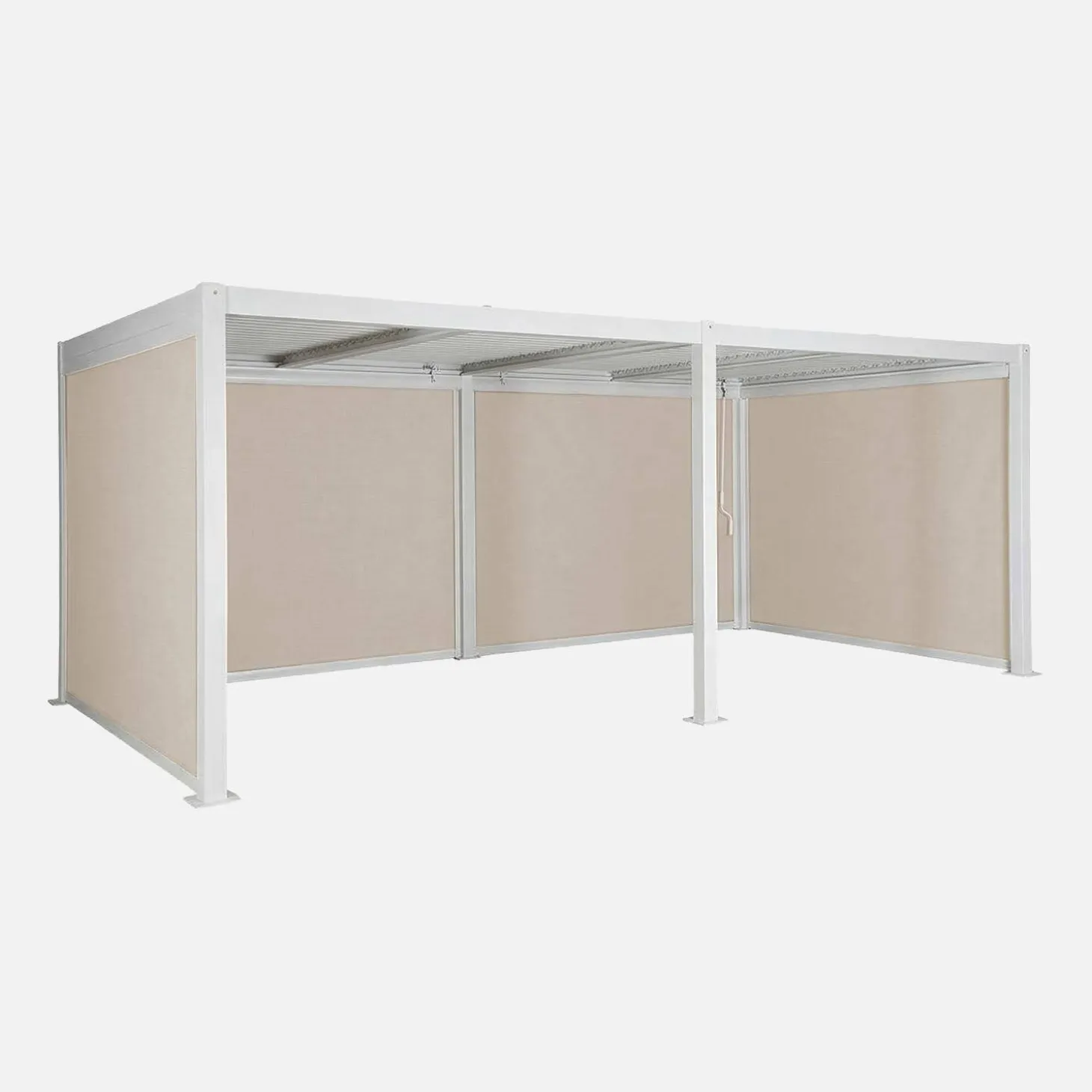 Louvered pergola 6 x 3m + 4 3m blinds