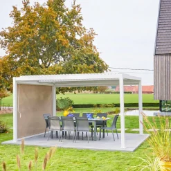 Louvered pergola 4 x 3m with a 3m blind