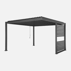 Louvered pergola  3.5 x 3.5m with integrated louver panel