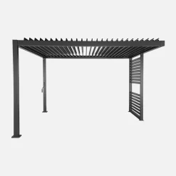 Louvered pergola  3.5 x 3.5m with integrated louver panel