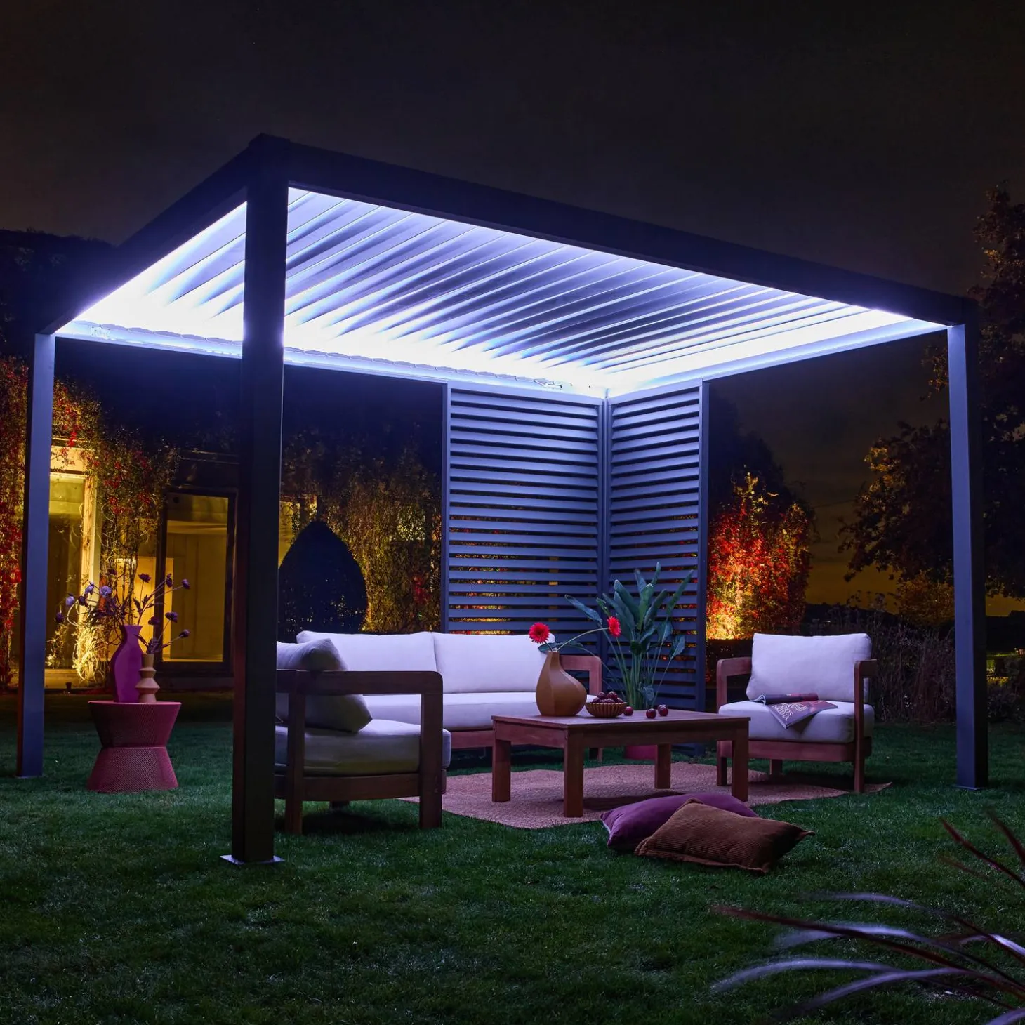 Louver panel aluminium 130cm for Triomphe pergola