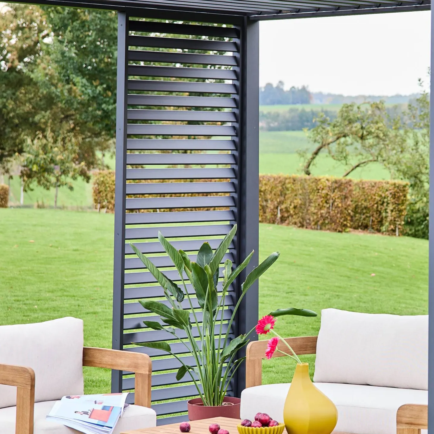 Louver panel aluminium 100cm for Triomphe pergola