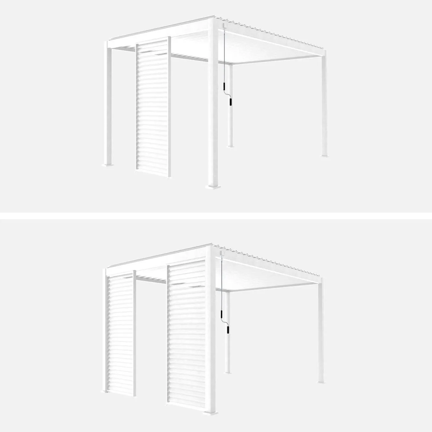 Louver panel aluminium 100cm for Triomphe pergola