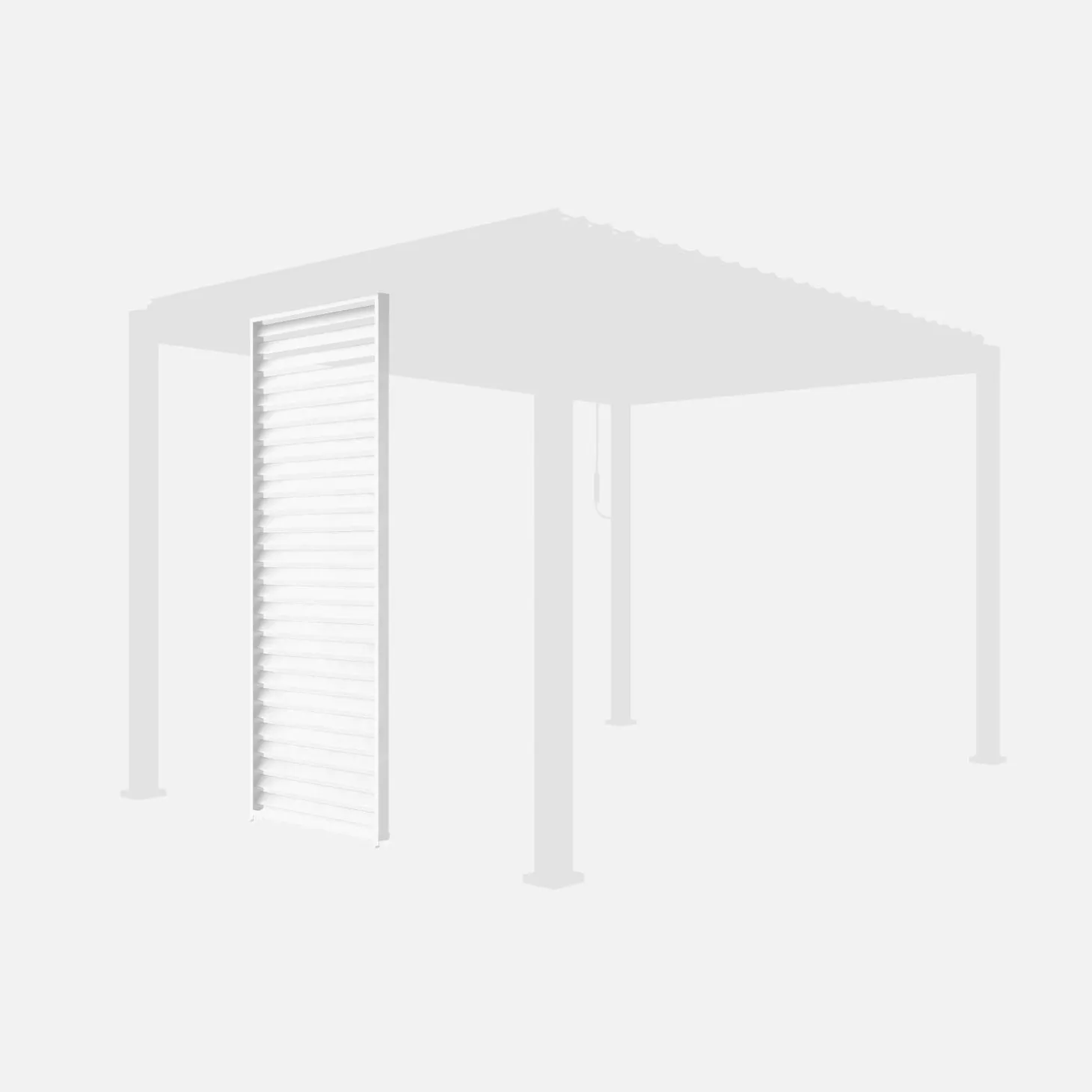 Louver panel aluminium 100cm for Triomphe pergola