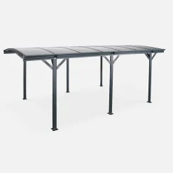 15m² aluminium and polycarbonate carport