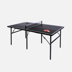 Medium indoor table tennis table with 2 bats and 3 balls