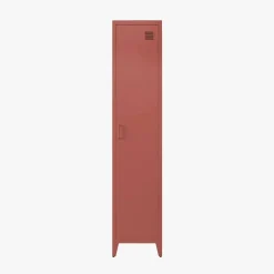 Metal cabinet/locker with 4 storage compartments, industrial-style