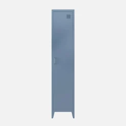 Metal cabinet/locker with 4 storage compartments, industrial-style