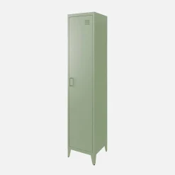 Metal cabinet/locker with 4 storage compartments, industrial-style