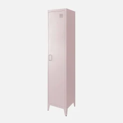 Metal cabinet/locker with 4 storage compartments, industrial-style