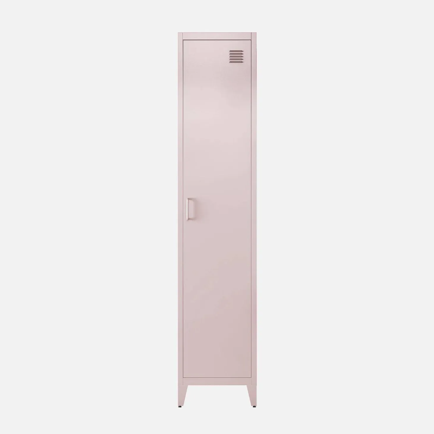Metal cabinet/locker with 4 storage compartments, industrial-style