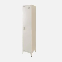 Metal cabinet/locker with 4 storage compartments, industrial-style