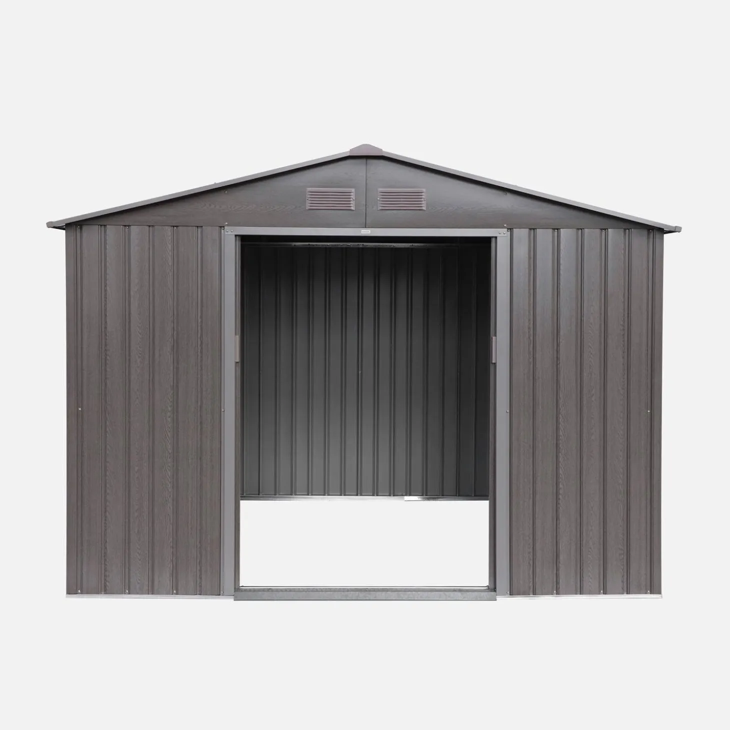 Metal garden shed 5.29m² with anchoring kit