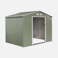 Metal garden shed 5.29m² with anchoring kit