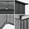 Metal garden shed 4.85m2 with skylight