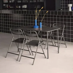 Metal garden table + 4 chairs