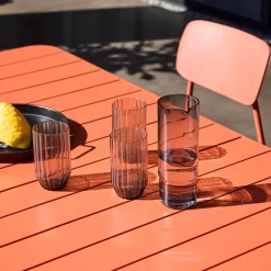 Metal garden table + 6 chairs