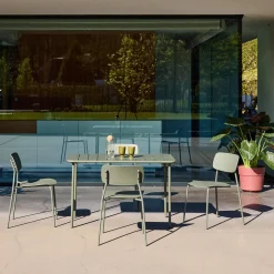 Metal garden table + 4 chairs