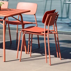 Metal garden table + 4 chairs
