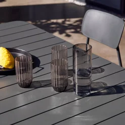 Metal garden table + 6 chairs