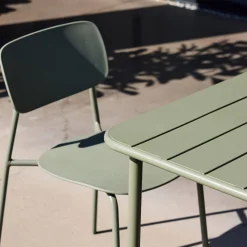 Metal garden table + 6 chairs