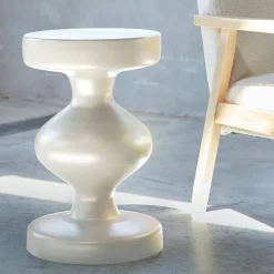 Metal side table