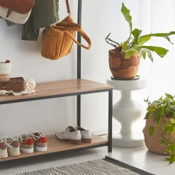 Metal side table