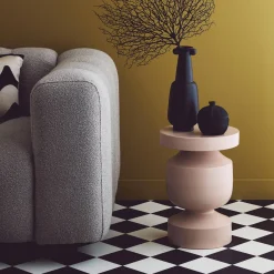 Metal side table